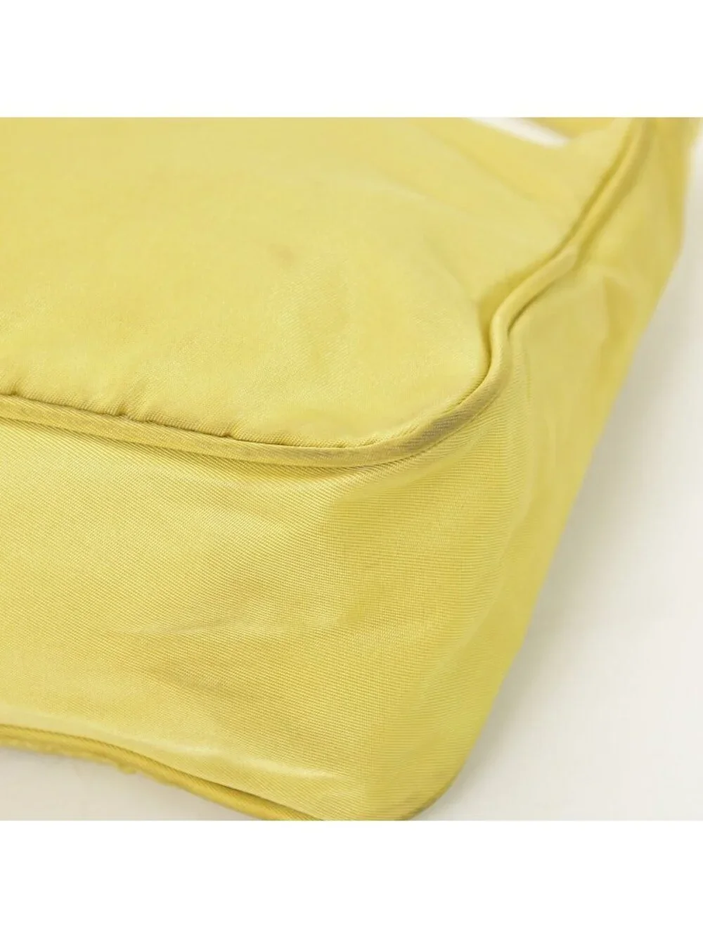 Prada Hand Handbag Mini Andbag Pouch Nylon Yellow